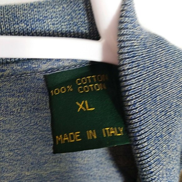 Bobby Jones Shirt Size XL Polo Mens Italy Blue - Picture 4 of 5